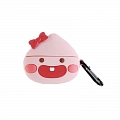 Cute розовый Smile Peach | Airpod Case | Silicone Case for Apple AirPods 1, 2, Pro Косплей